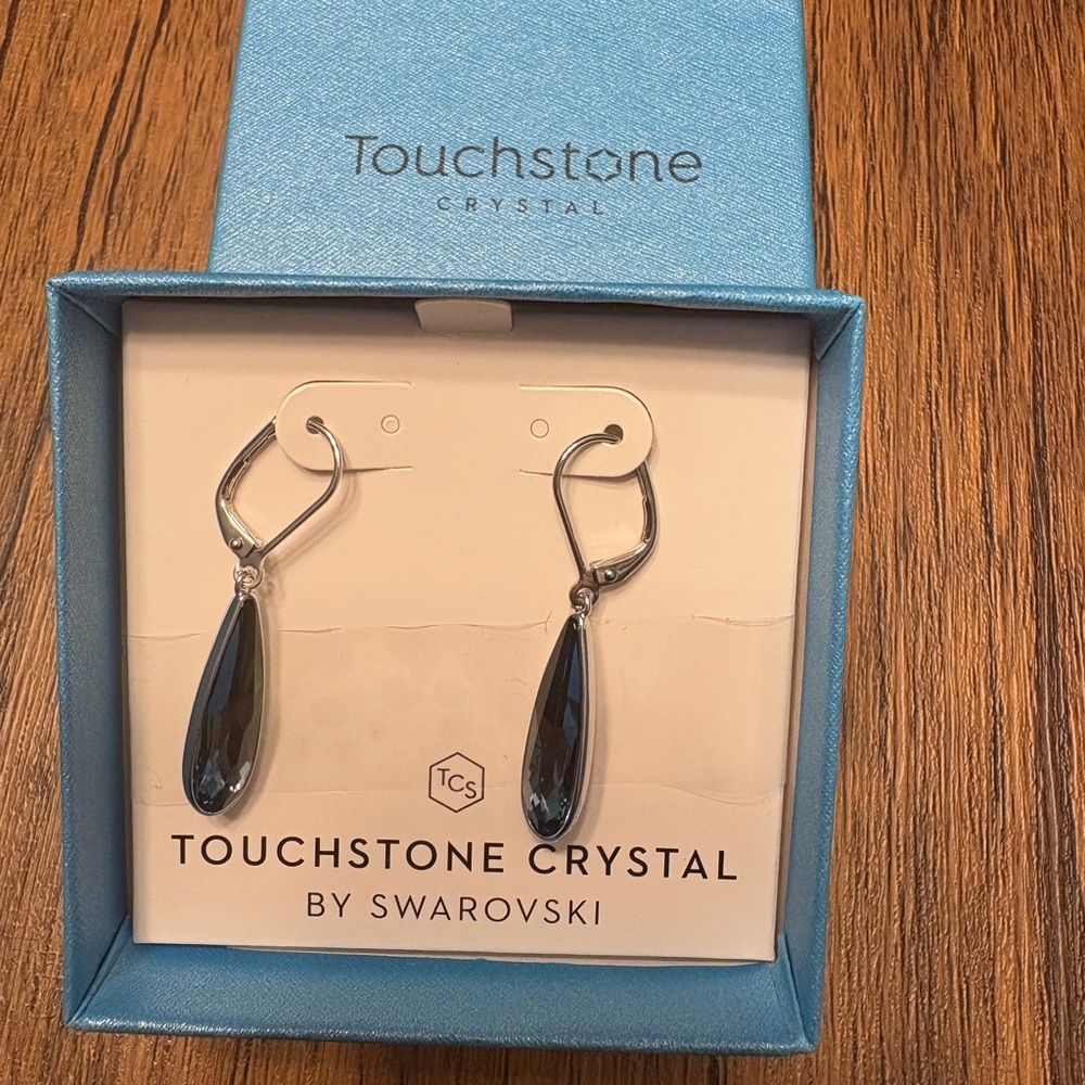 Touchstone Crystal Denim Blue Earrings